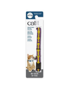Catit Collar Breakaway, Morado con Flores 2