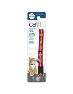 Catit Collar Breakaway, Rosa con Flores 2