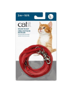 Catit Correa Extra Larga, Roja, 3m 2
