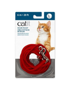 Catit Correa Extra Larga, Roja, 6m 2