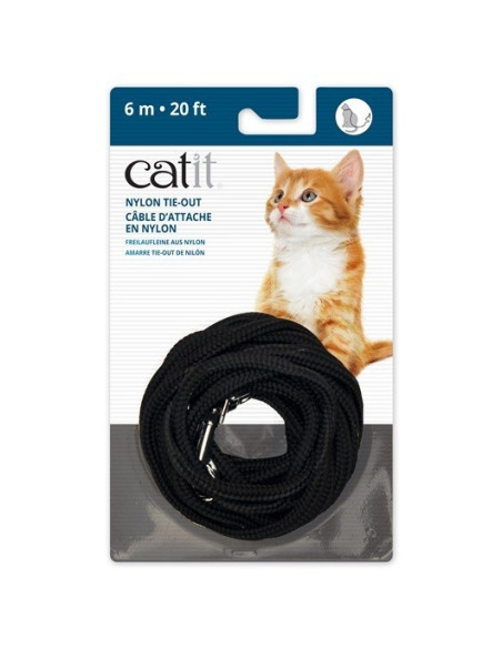 Correa Extra Larga, Negra, 6m
