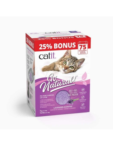 Catit Go Natural! Bonus 25% Guis.,Lavanda, 7kg