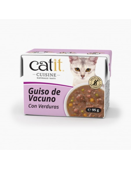 Catit Cuisine Guiso de Vacuno con Verduras, 95g