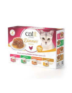Catit Cuisine Dinner Pollo Variety Pack, 12x75g
