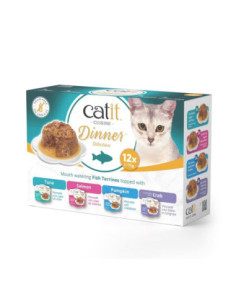 Catit Cuisine Dinner Pescado Variety Pack, 12x75g