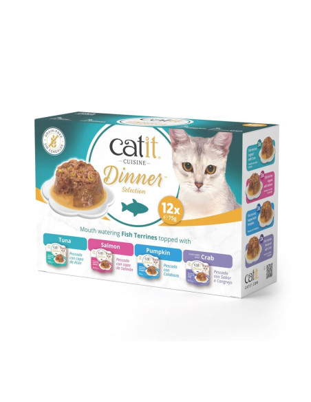 Catit Cuisine Dinner Pescado Variety Pack, 12x75g