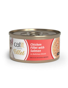 Catit Cuisine Fillet Pollo con Salm?n en Caldo, 75