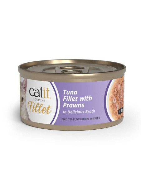 Catit Cuisine Fillet At?n con Gambas en Caldo, 75g