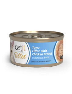 Catit Cuisine Fillet At?n con Pollo, 75g