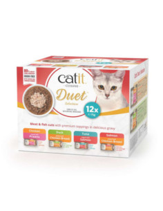 Catit Cuisine Duet Pack Variado, 12x75g