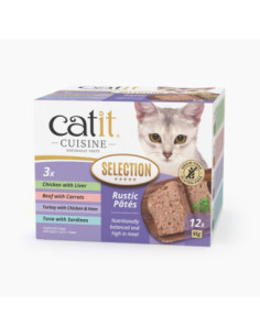 Catit Cuisine Selection Paté, Pack Variado de 12