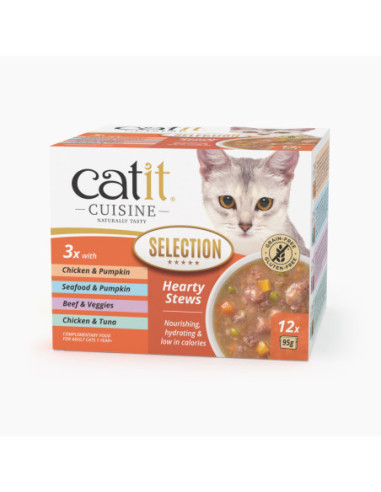 Catit Cuisine Selection Guiso, Pack Variado de 12