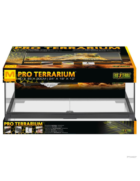 Exo Terra Pro Terrarium, M/Low, 60x45x30cm