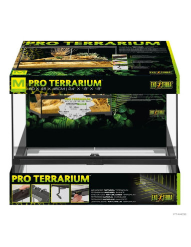 Exo Terra Pro Terrarium, M/Wide, 60x45x45cm